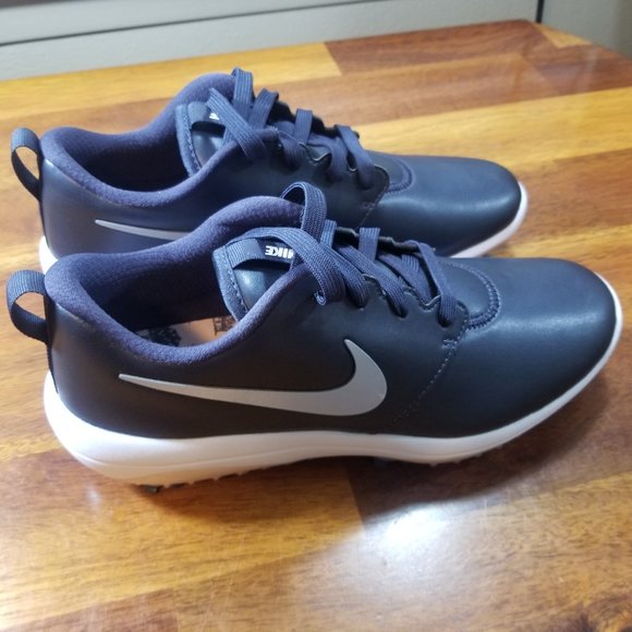 NIKE Roshe G Tour Gridiron Pink Silver Golf Shoes - Picture 2 of 6